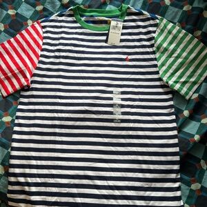 Ralph Lauren Red and Green Short Sleeve Tee